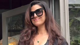 Nimrat Kaur all set for a brunch in a black bodysuit