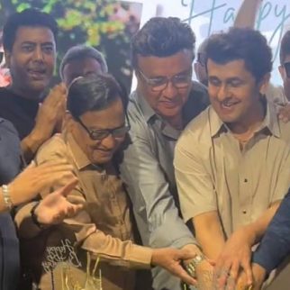 Sonu Nigam birthday cake cutting with Anu Malik