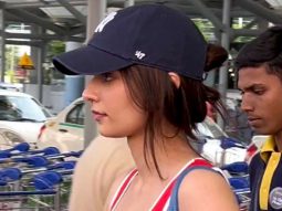 Manushi Chillar in a sporty look spotted at the airport