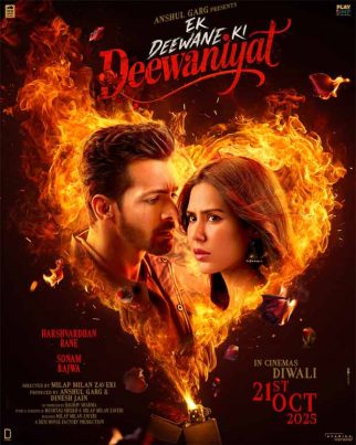 First poster of Ek Deewane Ki Deewaniyat featuring Harshvardhan Rane and Sonam Bajwa out, film to release on Diwali