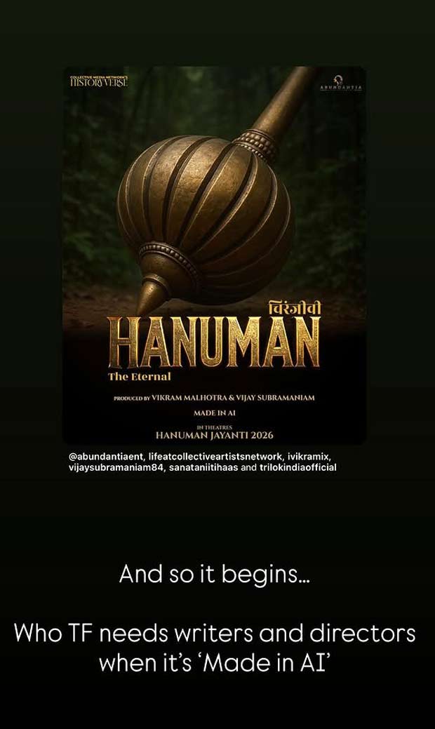 अनुराग कश्यप ने एआई-निर्मित लॉर्ड हनुमान फिल्म को स्लैम कहा, निर्माताओं को बुलाया: 