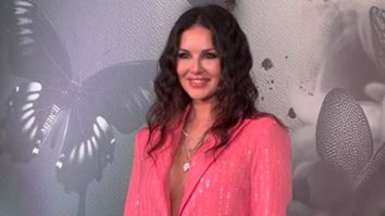Glitter Goddess fr! Sunny Leone in a pink blazer is just wow