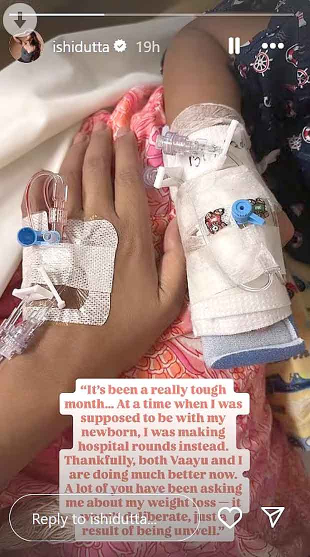 Ishita Dutta gets hospitalised alongside son Vayu; actress reveals health scare after recent birth of second child