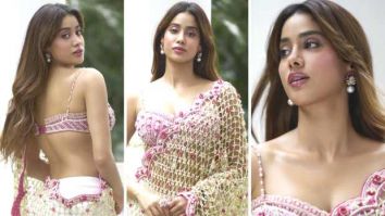 Janhvi Kapoor stuns in custom Torani saree featuring handcrafted wax malligai blooms for Param Sundari promotions