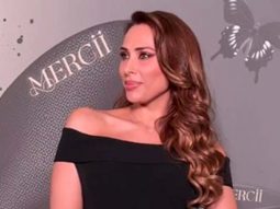 Iulia Vantur in a black gorgeous fit