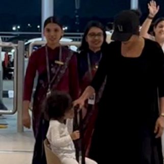 Malti is so cute! Priyanka Chopra with daugther spotted at the airport