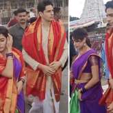 Sidharth Malhotra, Janhvi Kapoor visit Tirumala Tirupati Balaji temple ahead of Param Sundari release