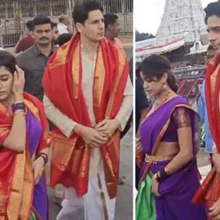 Sidharth Malhotra, Janhvi Kapoor visit Tirumala Tirupati Balaji temple ahead of Param Sundari release