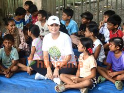 Photos: Dia Mirza joins children to promote a noble cause