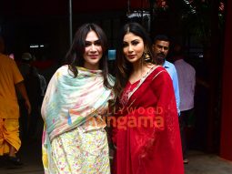 Photos: Mouni Roy and Vanessa Walia snapped at Iskon temple in Juhu