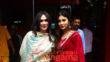 Photos: Mouni Roy and Vanessa Walia snapped at Iskon temple in Juhu