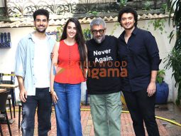 Photos: Namashi Chakraborty, Simratt Kaur Randhawa, Eklavya Sood, Darshan Kumaar and Vivek Agnihotri snapped promoting their film The Bengal Files