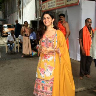 Photos: Nimrat Kaur snapped at GSB Ganpati pandal