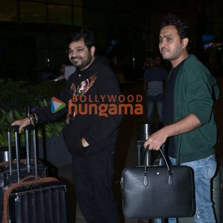 Photos: Producer Abhishek Agarwal flies off the to US for the premiere of his film The Bengal Files