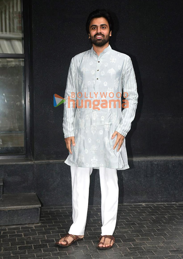 photos rasika dugal shweta tripathi harshita gaur shriya pilgaonkar and others snapped at the muhurat pooja of mirzapur film outside excel office in bandra 5