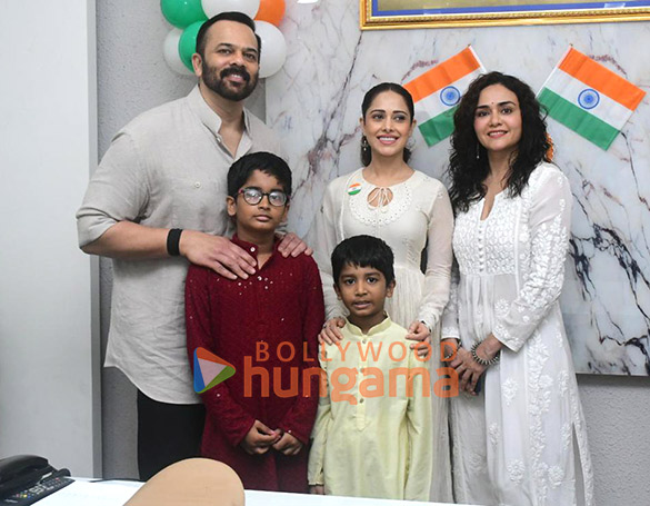 photos rohit shetty nushrratt bharuccha and amruta khanvilkar snapped at the police officers colony on independence day 2