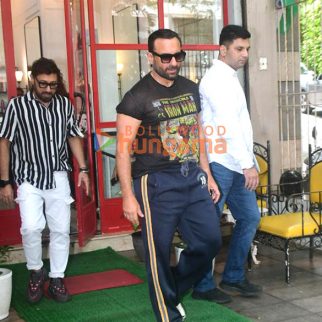 Photos: Saif Ali Khan snapped outside a salon in Khar