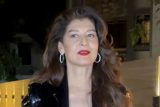 Sangeeta Bijlani in a dazzling black dress