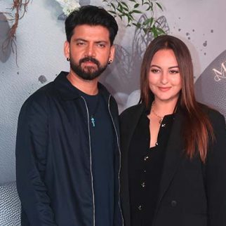 Our fav couple Sonakshi & Zaheer pose together for media