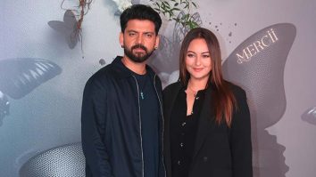 Our fav couple Sonakshi & Zaheer pose together for media