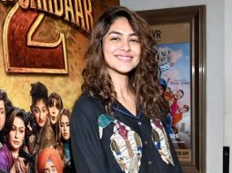 Mrunal Thakur, Deepak Dobriyal and Akanksha Puri snapped at a special screening of Son Of Sardaar 2 hosted by debutant Roshni Walia