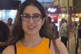 Specsy Sara Ali Khan papped at the airport in an orange tee