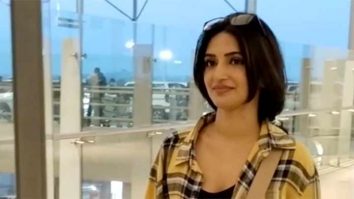 Sreeleela pulling a rowdy baby kinda look at the airport