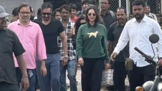 Ajay Devgn & Esha Gupta papped together