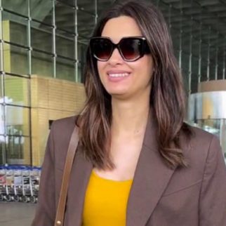 Diana Penty in a classy aiport fit