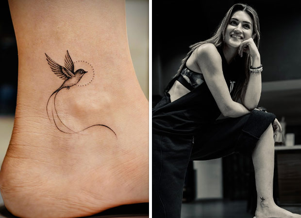 कृति सनोन अपने पंखों को पहले टैटू के साथ फैलाता है, एक प्रेरणादायक संदेश भेजता है; घड़ी