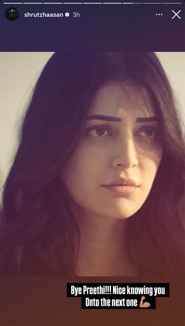Shruti Haasan wraps up Coolie, teases exciting new project