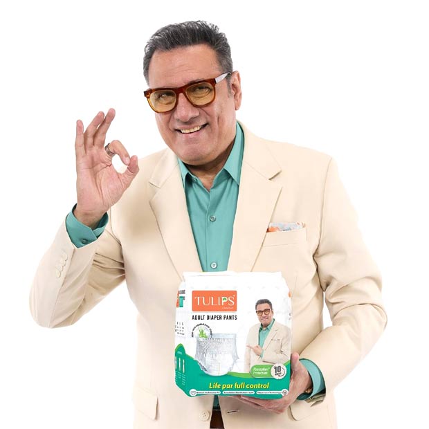 Boman Irani Backcomes Face of Tulips' New Adult Diaper Pants Campaign