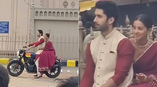 Chand Mera Dil set PHOTOS LEAKED: Lakshya rides into romance with Ananya Panday in traditional attire