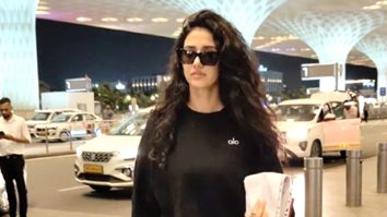 Disha Patani papped at the airport in black comfies