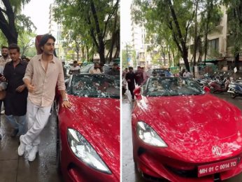 Ibrahim Ali Khan turns heads with his swanky MG Cyberster EV Roadster worth Rs. 75 lakhs