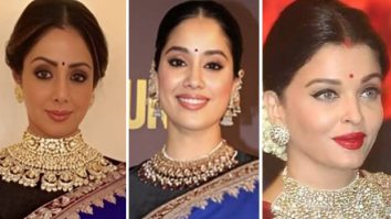 Janhvi channels Sridevi in royal blue at Homebound premiere, But the missing necklace tells its own story