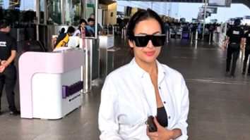 Malaika Arora snapped at the airport wearing denims