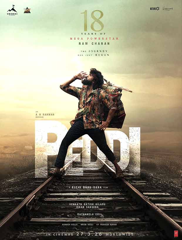 18 Years of Ram Charan: Peddi team marks milestone with a raw and rustic new poster!