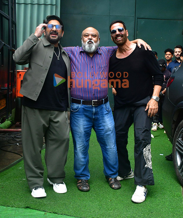 Photos: Akshay Kumar, Arshad Warsi and Saurabh Shukla snapped promoting Jolly LLB 3
