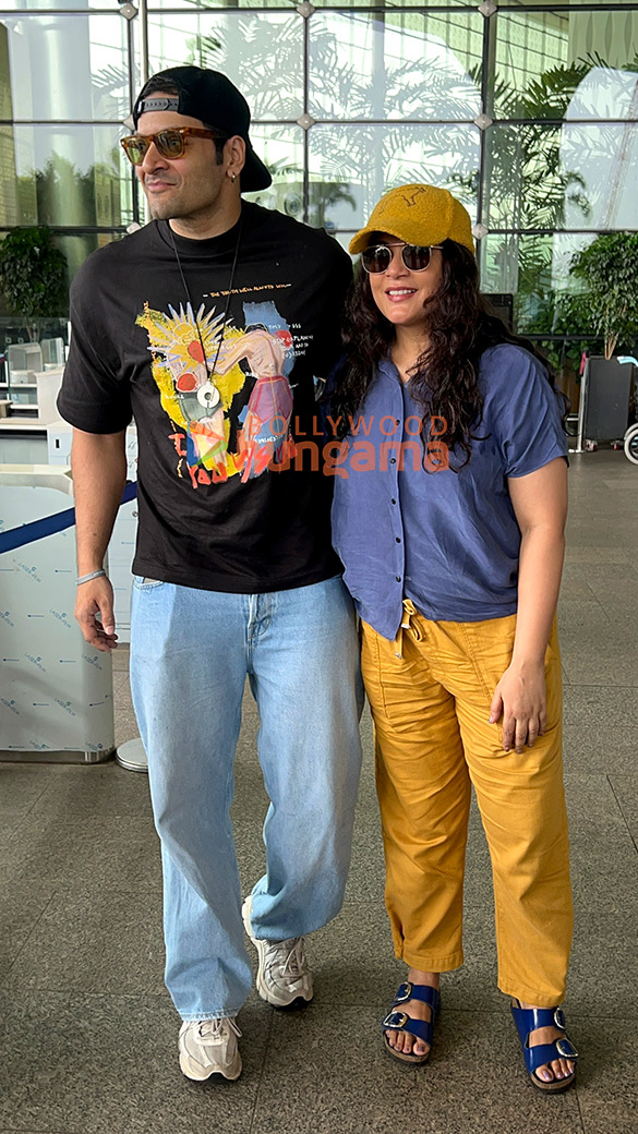 Photos: Ali Fazal, Richa Chadha, Bhagyashree and Orhan Awatramani snapped at the airport
