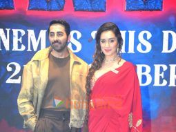 Photos: Ayushmann Khurrana, Shraddha Kapoor, Dinesh Vijan, Amar Kaushik, Niren Bhatt and others grace the trailer launch of Thamma