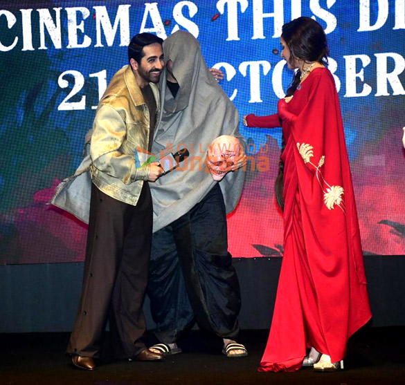 photos ayushmann khurrana shraddha kapoor dinesh vijan amar kaushik niren bhatt and others grace the trailer launch of thamma 9