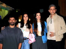 Photos: Hrithik Roshan, Saba Azad, Farhan Akhtar and Shibani Dandekar snapped at Mizu restaurant in Bandra