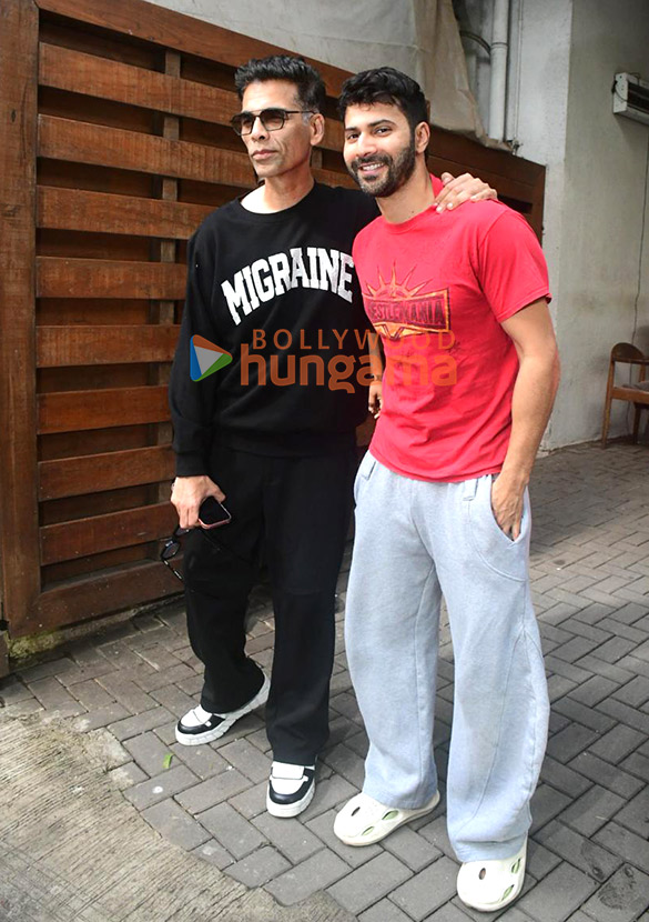 photos karan johar and varun dhawan spotted at dharma productions office in khar 2