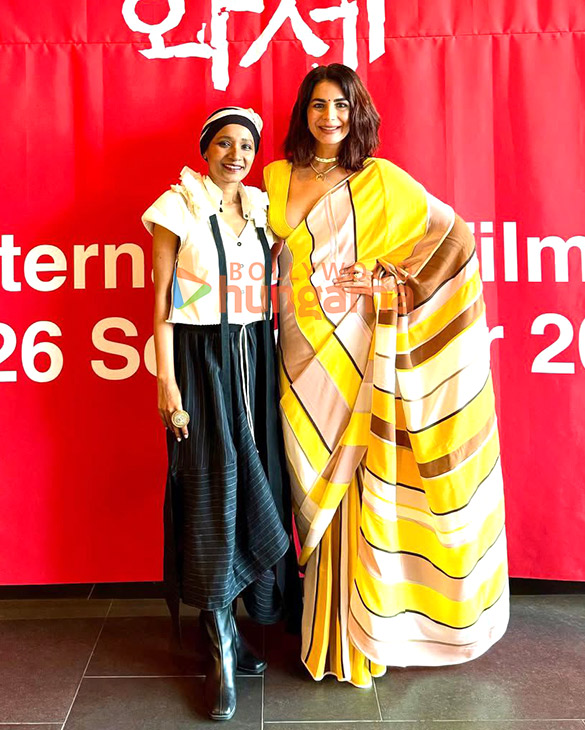 photos kirti kulhari and tannishtha chatterjee snapped at the busan international film festival for the world premiere of their film full plate 1
