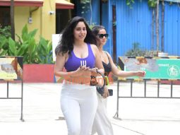 Photos: Neha Bhasin snapped outside a gym in Bandra