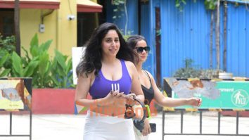 Photos: Neha Bhasin snapped outside a gym in Bandra