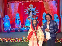 Photos: Rahul Roy and sister Priyanka snapped at the Indian Bangla Club Durga Puja Pandal