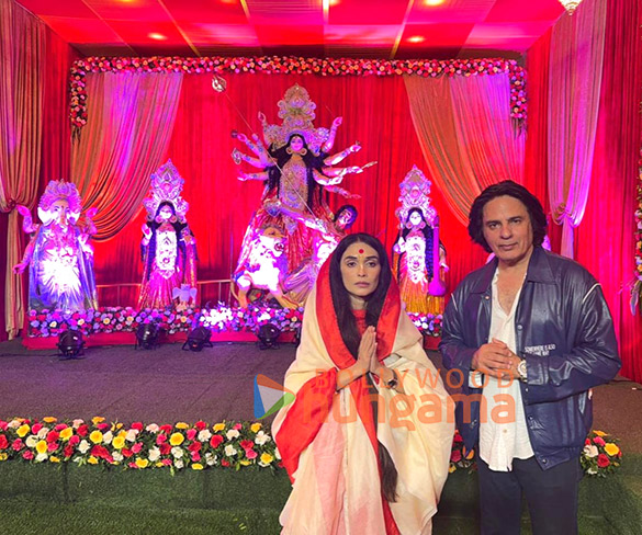 photos rahul roy and sister priyanka snapped at the indian bangla club durga puja pandal 4