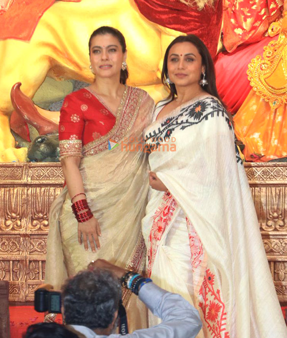 photos rani mukerji kajol ayan mukerji and others snapped during durga puja at north bombay sarbojanin 5 3